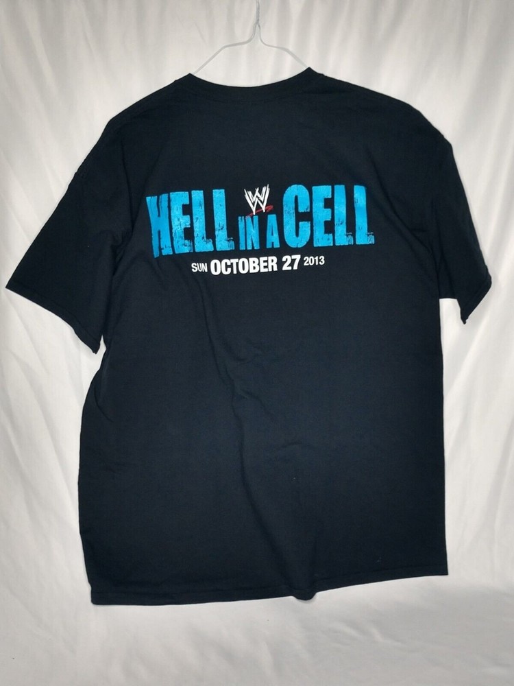 2013  WWE HD CREW HELL IN A CELL Size XL T-Shirt RARE